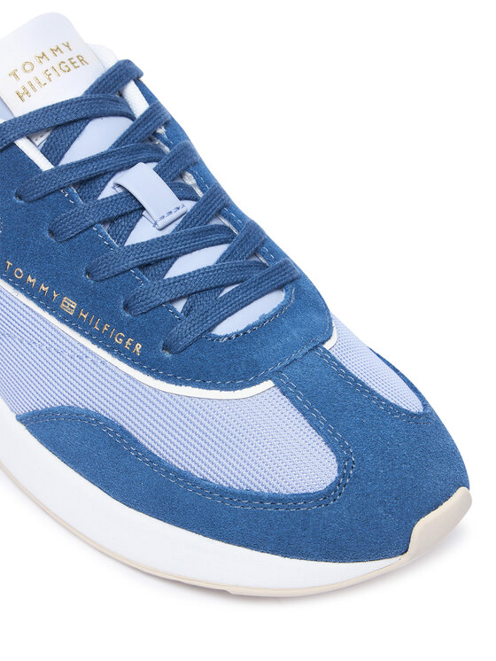 Tommy Hilfiger Tommy Hilfiger Laisvalaikio batai Th Retro Runner Mix FW0FW09410 Mėlyna