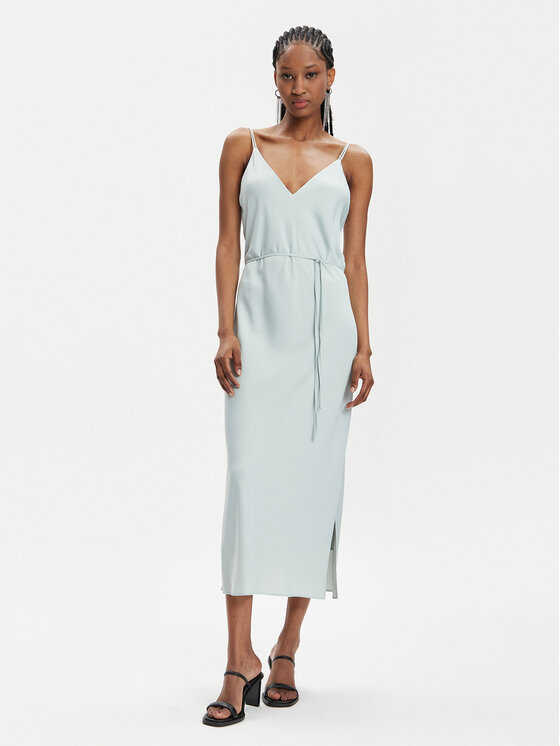 Calvin Klein Letné šaty K20K206776 Zelená Regular Fit
