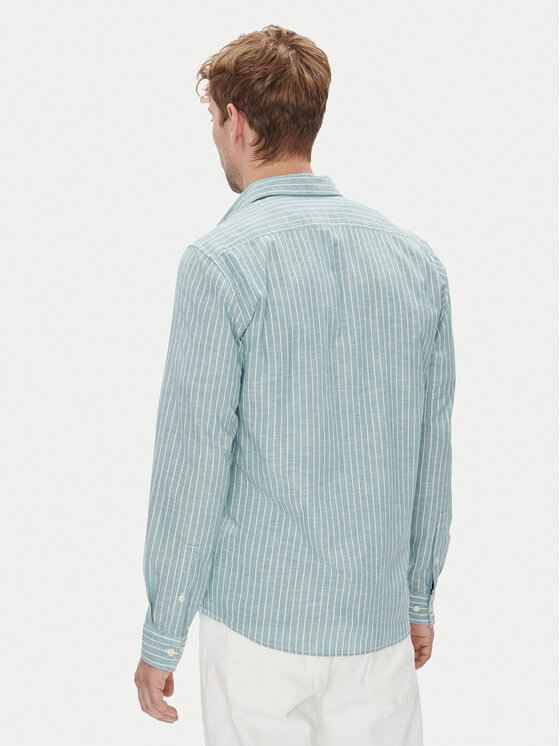 Marc O'Polo Marc O'Polo Koszula 526 7210 42358 Zielony Slim Fit