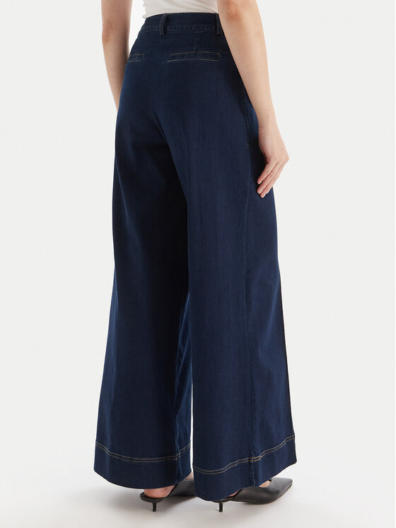 Fracomina Fracomina Jeans hlače FS25WV3004W78201 Mornarsko modra Wide Leg