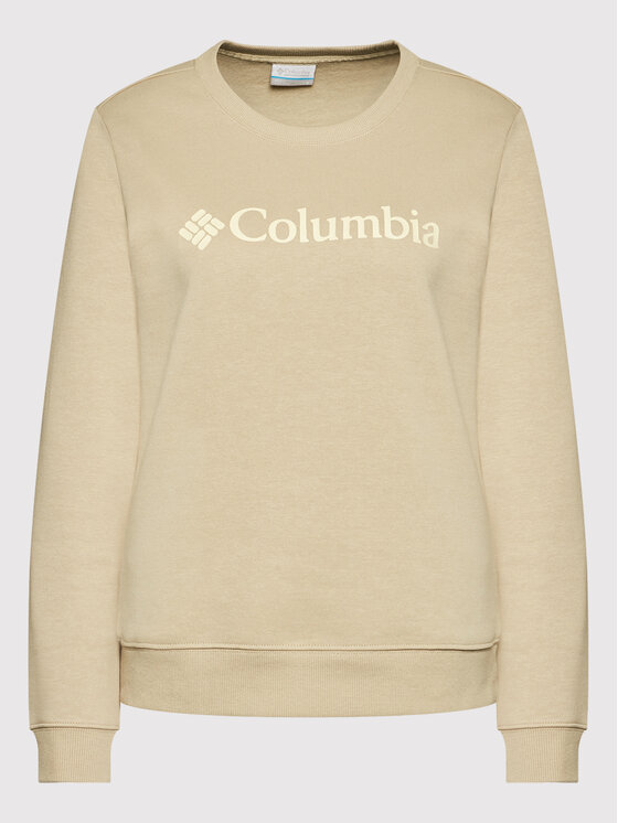 Columbia Columbia Bluza Logo 1895741271 Beżowy Regular Fit