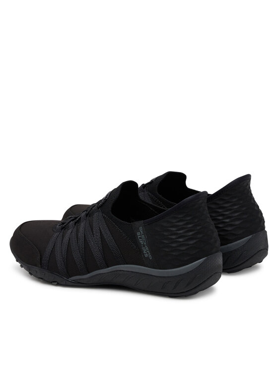 Skechers Skechers Снікерcи Breathe Easy - Roll With Me 100593/BBK Чорний