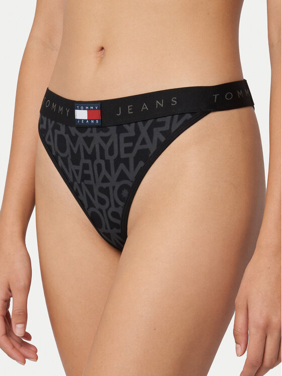Tommy Hilfiger Tommy Hilfiger Bikini partea de jos UW0UW06587 Negru