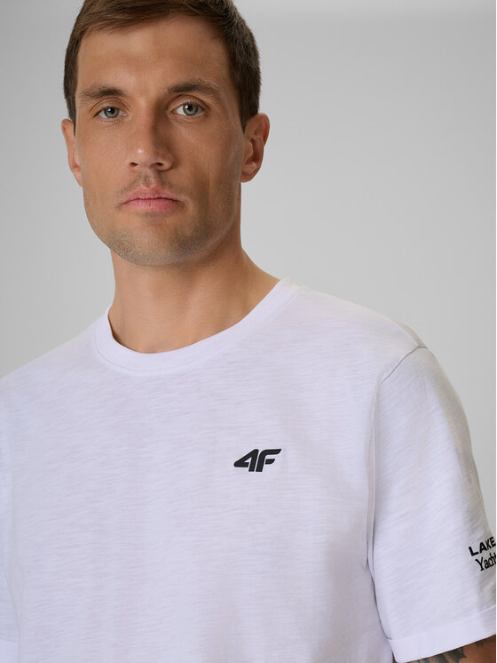 4F 4F T-Shirt LAKESIDE ESCAPE Biały Regular Fit