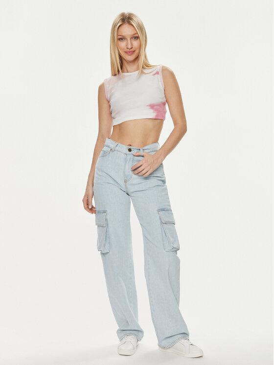Calvin Klein Jeans Calvin Klein Jeans Top J20J223163 Kolorowy Slim Fit