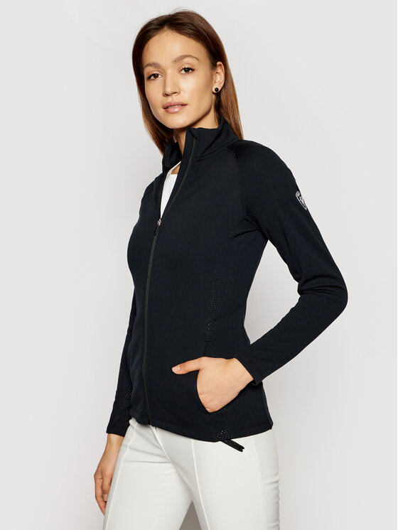 Rossignol Rossignol Суитшърт от техническо трико Classique Clim RLIWS02 Черен Slim Fit