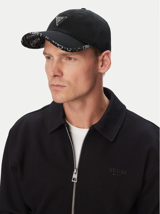 Guess Guess Czapka z daszkiem AM9654 COT01 Czarny