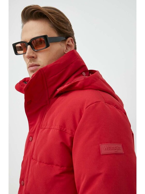 Wrangler Wrangler Kurtka zimowa THE BODYGUARD Czerwony Regular Fit