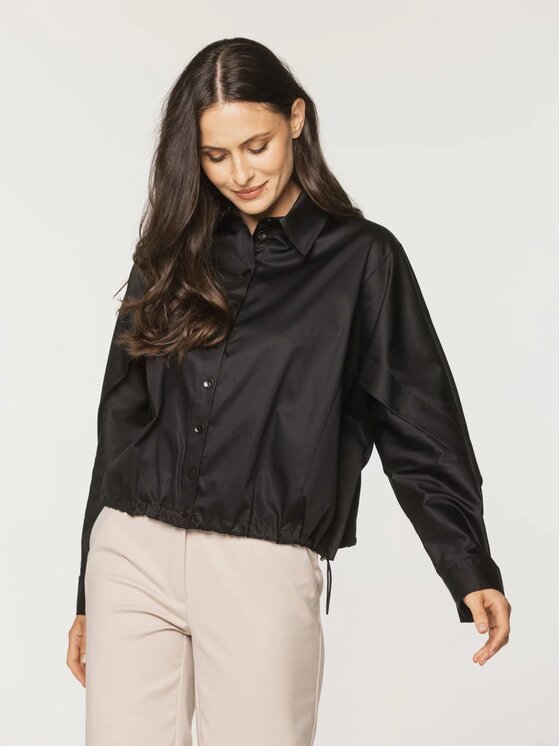Willsoor Willsoor Koszula 61520 Czarny Original Fit