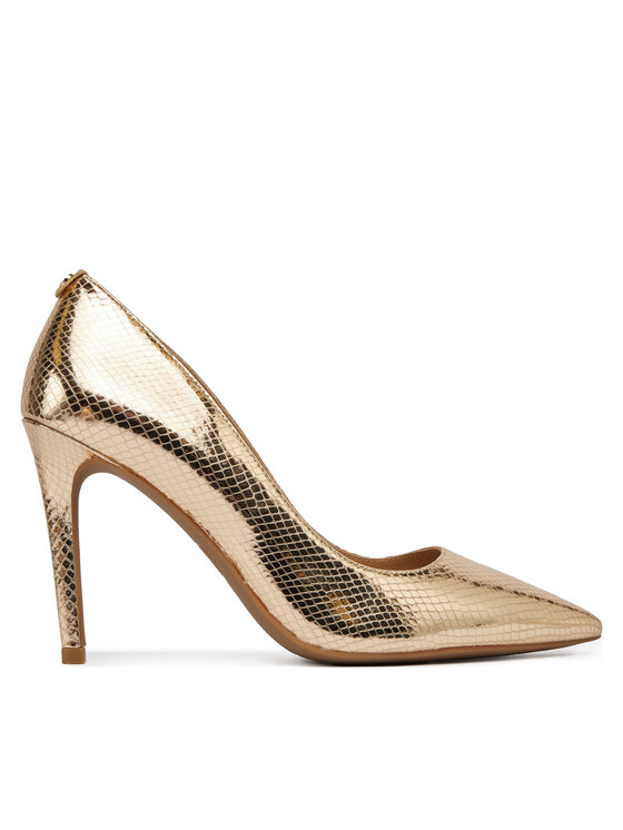 MICHAEL Michael Kors MICHAEL Michael Kors Aukštakulniai Alina Flex High Pump 40R4HNHP1M Auksinė