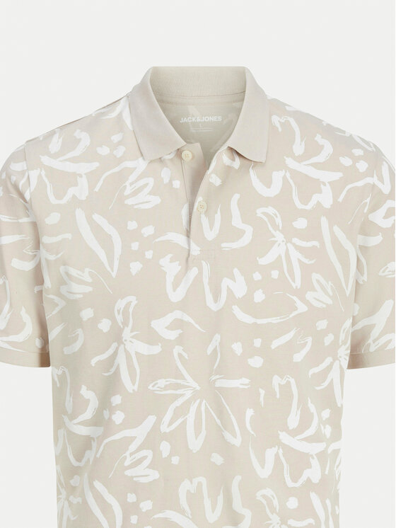 Jack & Jones Jack & Jones Polo Jeff 12269236 Beżowy Standard Fit