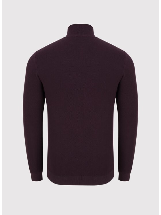 Pako Lorente Pako Lorente Sweter P24WF-2X-005 Bordowy Classic Fit