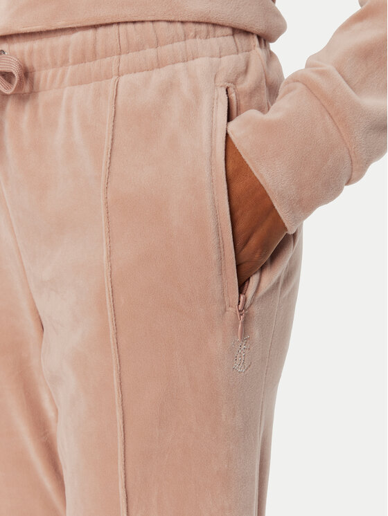 Juicy Couture Juicy Couture Spodnji del trenirke Tina JCAPW045 Bež Regular Fit