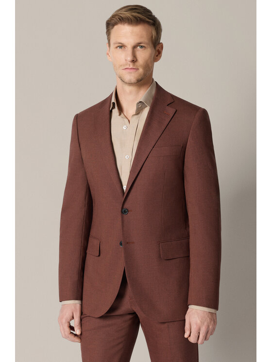 Lancerto Lancerto Garnitur Daimiel GA073126000024 Pomarańczowy Slim Fit