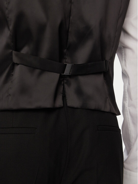 HUGO HUGO Uzvalks Arti/Hesten242V1X 50547341 Melns Extra Slim Fit