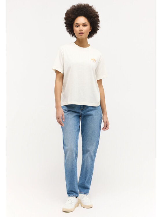 Mustang Mustang T-shirt FLORIS Beige Regular Fit