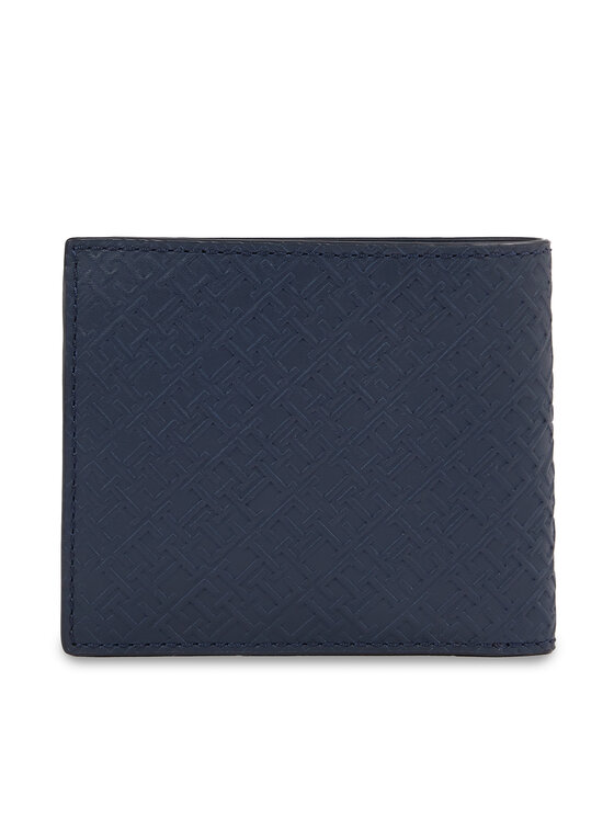 Tommy Hilfiger Tommy Hilfiger Portafoglio Th Monogram Cc And Coin AM0AM12174 Blu scuro