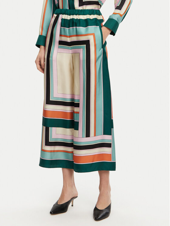 Weekend Max Mara Weekend Max Mara Szövet nadrág Ottavo 2515131051 Színes Wide Leg