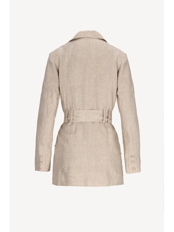 CASTELLANI CASTELLANI Marynarka Sahara Beżowy Regular Fit