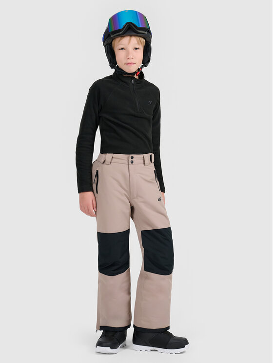 4F 4F Spodnie snowboardowe SNOWBOARD Brązowy jasny Regular Fit
