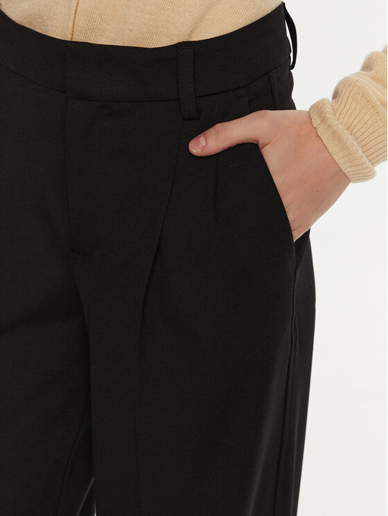 OUI OUI Hlače 88780 Crna Straight Fit