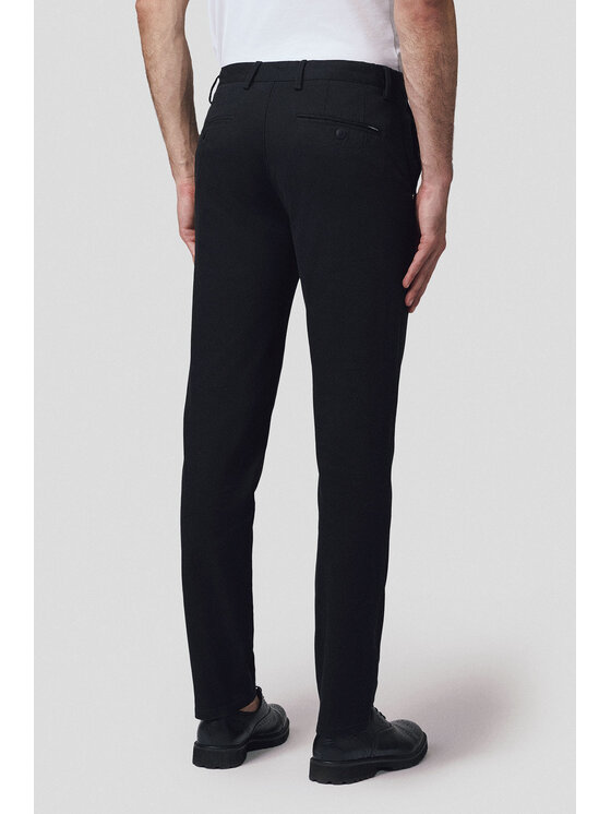 Lancerto Lancerto Chinosy Mikkeli SP082125000017 Czarny Regular Fit