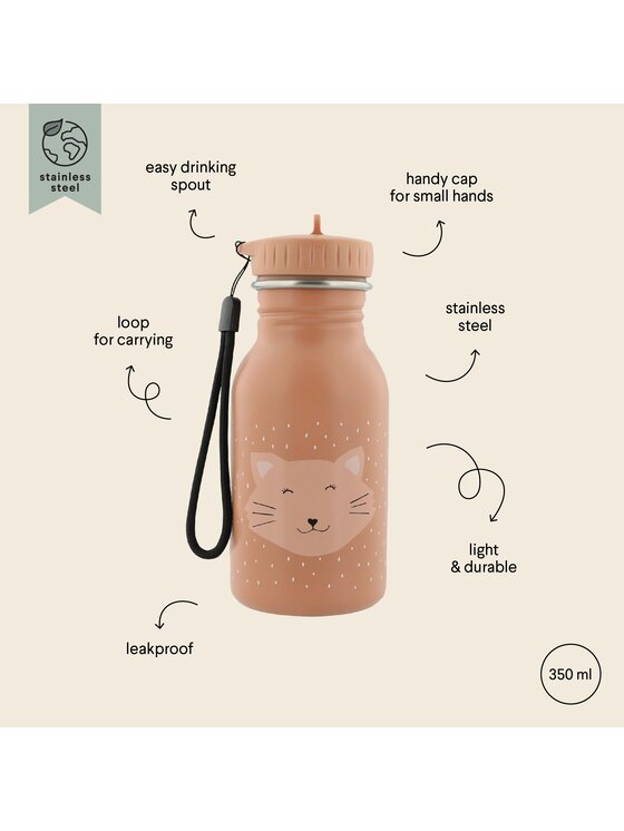 Trixie Baby Trixie Baby Bidon Butelka bidon 350 ml - Kot Różowy