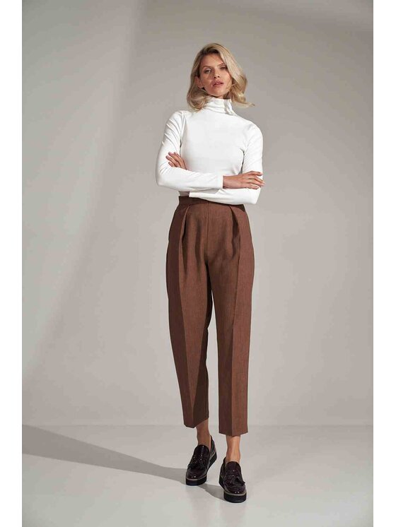 FIGL FIGL Bluzka M729 Biały Slim Fit