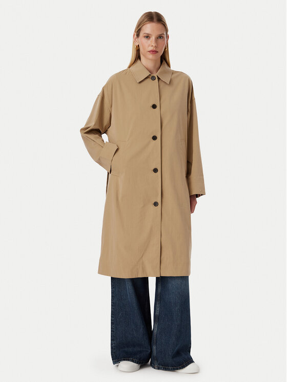 Tommy Hilfiger Trench WW0WW49842 Bej închis Regular Fit