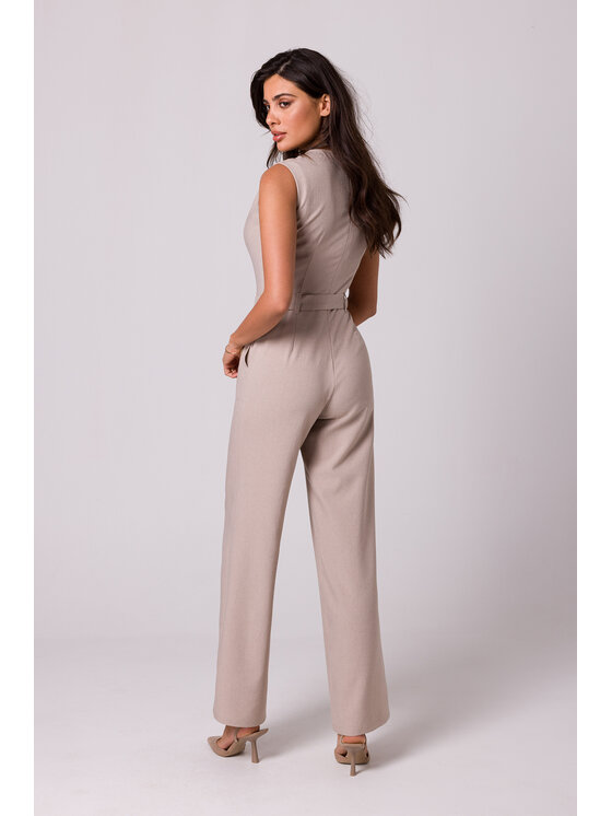 BeWear BeWear Kombinezon B256 Beżowy Regular Fit