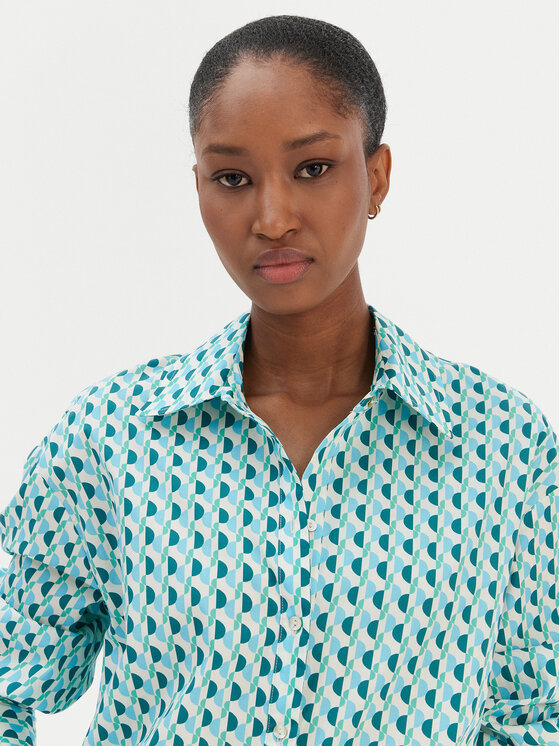 Seafolly Seafolly Camicia Sorrento 55575-TO Verde Oversize