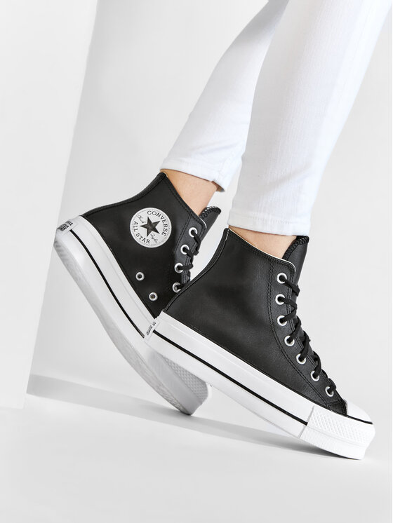 Converse Converse Plátenky Chuck Taylor All Star Lift Clean Hi 561675C Čierna