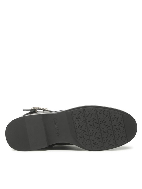 Calvin Klein Calvin Klein Μποτάκια Rubber Sole Combat Boot W Hw HW0HW01254 Μαύρο