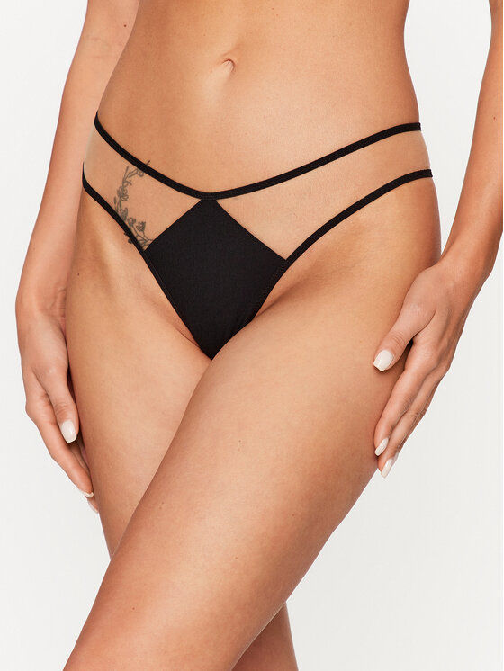 Undress Code Stringové nohavičky Deja Vu Thong 584 Čierna