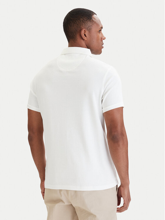 Barbour Barbour Polokošile Premium CorpatchMML1496WH11 Bílá Tailored Fit