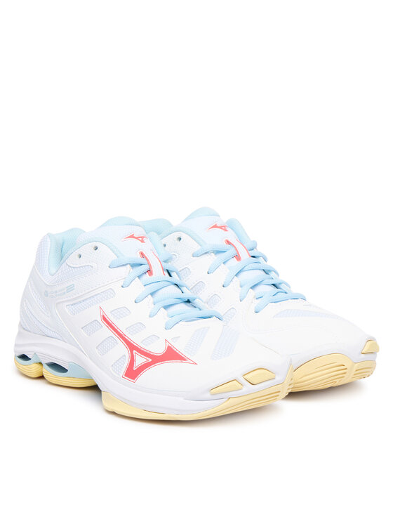 Mizuno Mizuno Încălțăminte pentru sporturi de interior Wave Voltage 2 V1GC2460 Alb