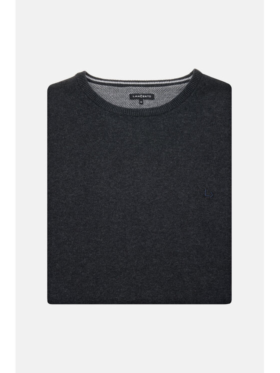 Lancerto Lancerto Sweter Morey SW073223000016 Szary Regular Fit
