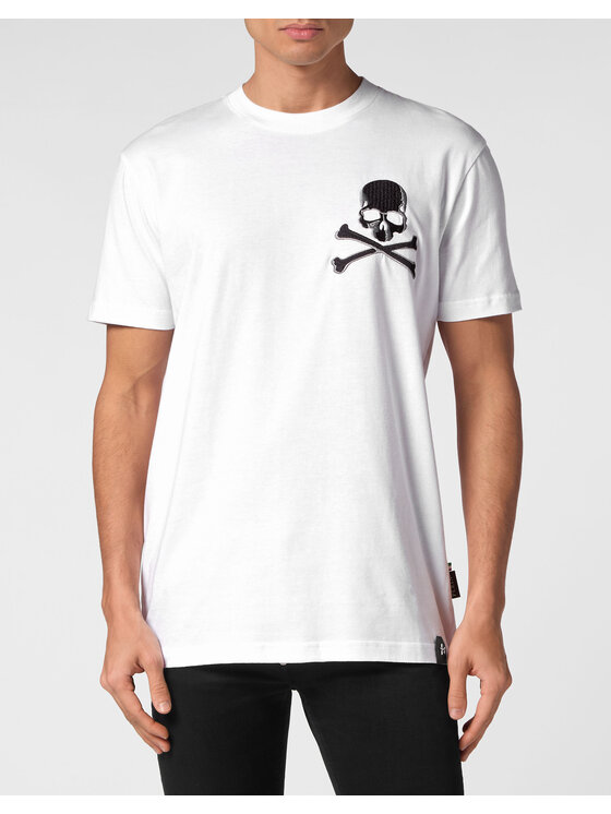 PHILIPP PLEIN PHILIPP PLEIN T-Shirt 14853 Biały Regular Fit
