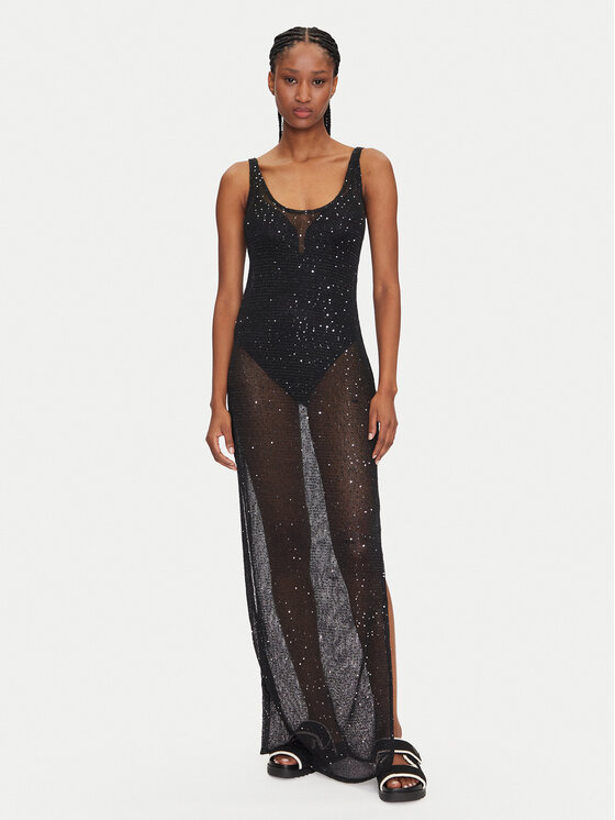 Guess Guess Plážové šaty E5GK01 KCR20 Čierna Bodycon Fit