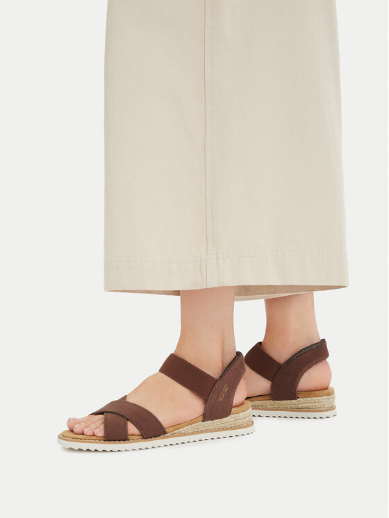 Skechers Skechers Basutės BOBS Desert Kiss - Golden Lily 114418/CHOC Ruda