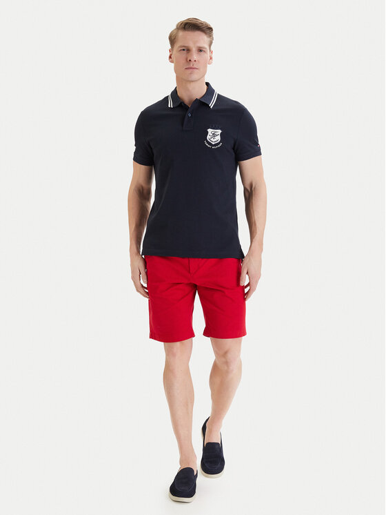 Tommy Hilfiger Tommy Hilfiger Tricou polo Badge MW0MW43061 Bleumarin Regular Fit