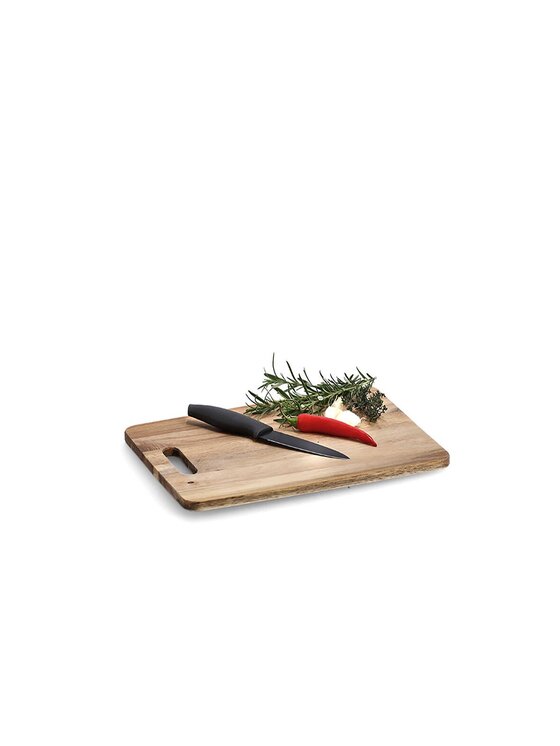 MIAhome MIAhome Deska do krojenia Deska kuchenna 35x25 cm z drewna akacji PONTE Brązowy