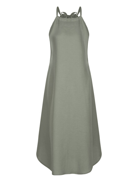 Feba Feba Sukienka letnia F252 Khaki Relaxed Fit