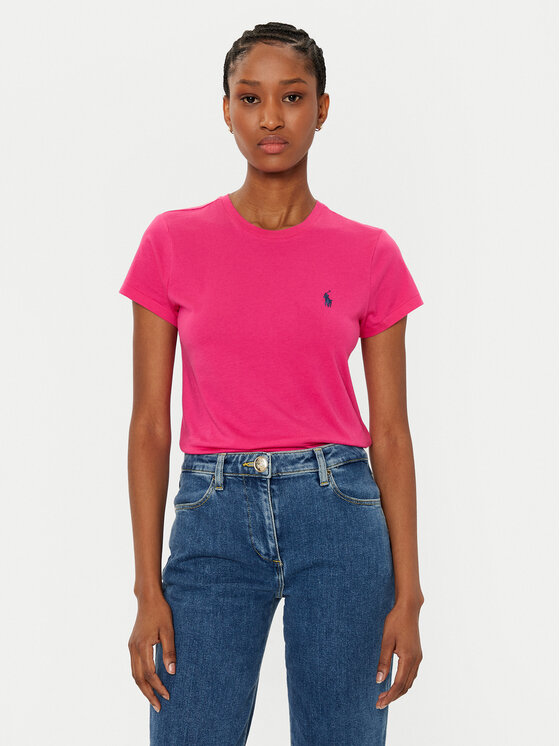 Polo Ralph Lauren T-krekls 211898698031 Rozā Regular Fit