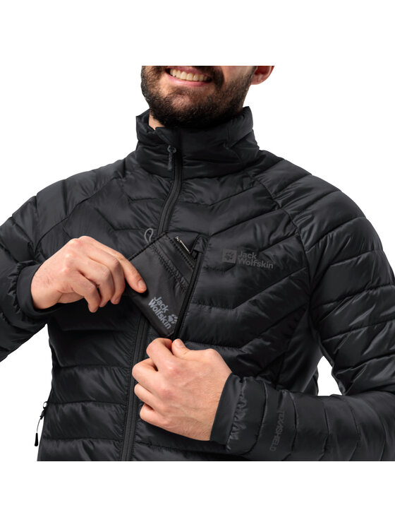 Jack Wolfskin Jack Wolfskin Giacca di transizione Jack Wolfskin Routeburn Pro Ins Jacket Nero Regular Fit