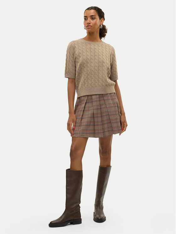 Vero Moda Vero Moda Minigonna Ellie 10312853 Beige Regular Fit