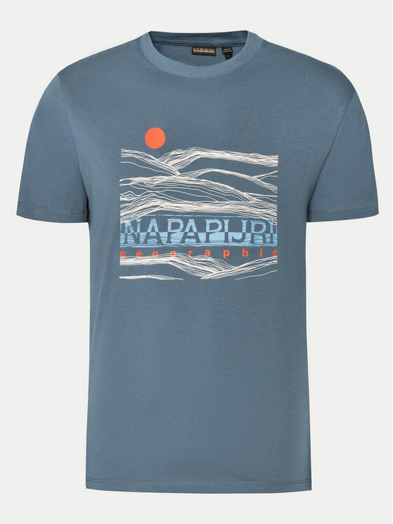 Napapijri Napapijri T-krekls S-Buti NP0A4INM Zils Regular Fit
