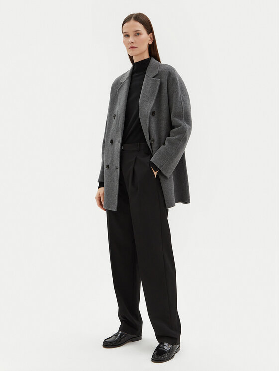 Motivi Motivi Wollmantel 0065W000087N Grau Regular Fit