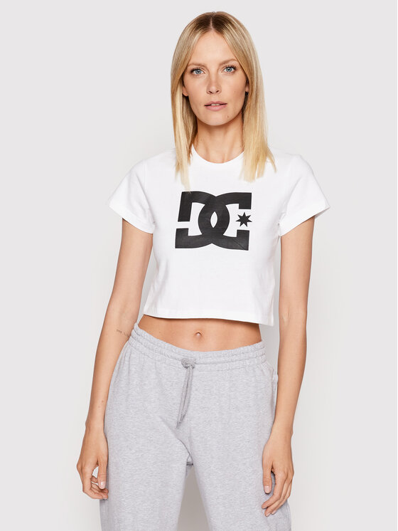 DC Shoes DC Shoes T-Shirt Star ADJZT03035 Biały Regular Fit