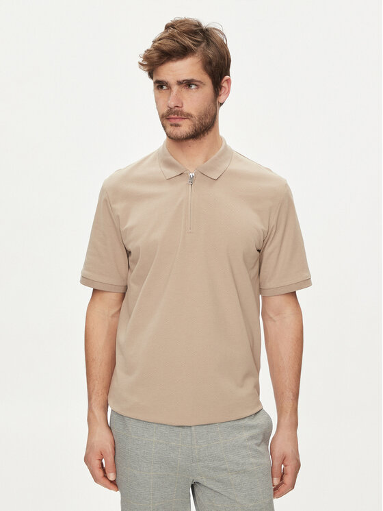 Jack&Jones Polo Mac 12249324 Bež Standard Fit